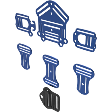 Yuhsin Sidemount Harness Blue YuhsinSUMP eXplorer Sidemount System - Harness Plates ONLY
